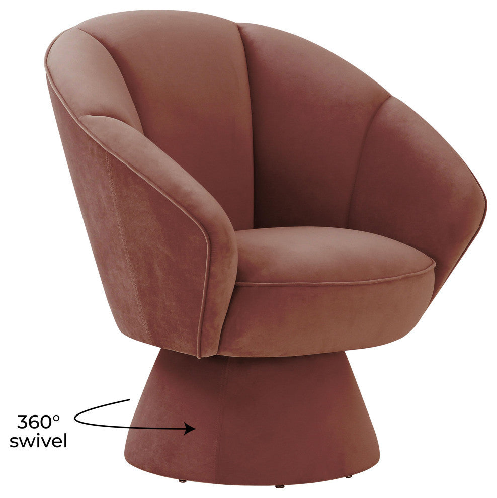 TOV Furniture Allora Salmon Accent Chair