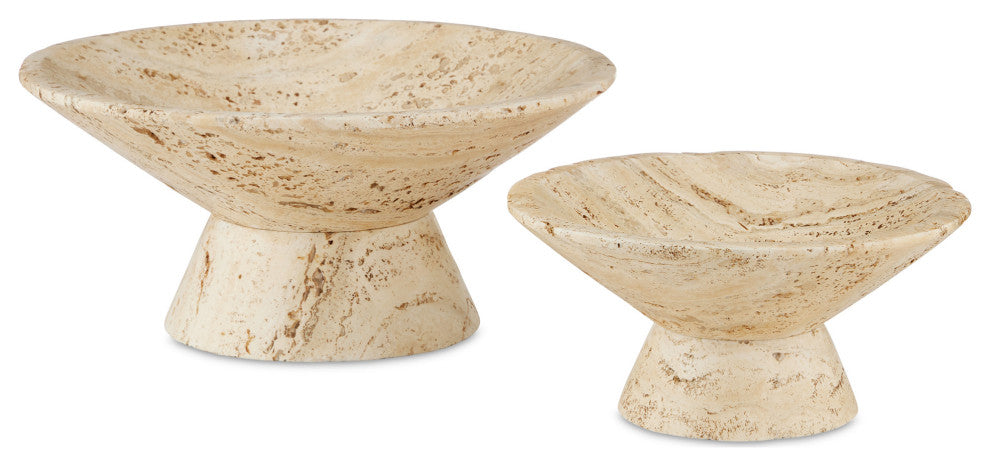 Lubo Travertine Large Bowl