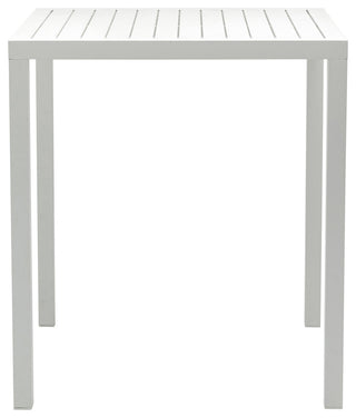 Maldives Outdoor Patio Square Bar Table, White