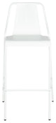 Corrissa Patio Bar Stool in Frosted White (Set of 4)