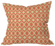 CraftBelly Tribal Persimmon Outdoor Throw Pillow