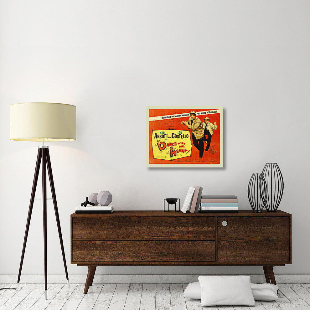 "Abbott & Costello - Dance With Me Henry" Canvas Giclee, 30"x24"