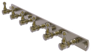 Carolina 6 Position Tie and Belt Rack, Antique Brass