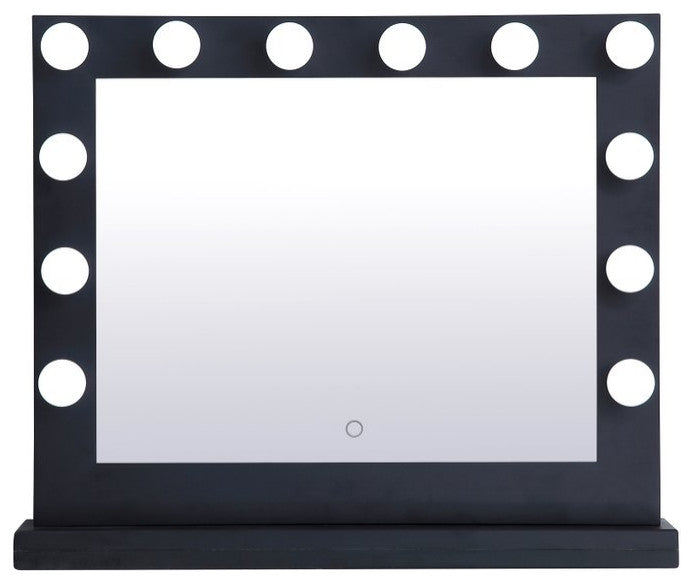 Elegant MRE33226BK Brenda 32"By 26"Plug, Led 5000K Mirror, Black