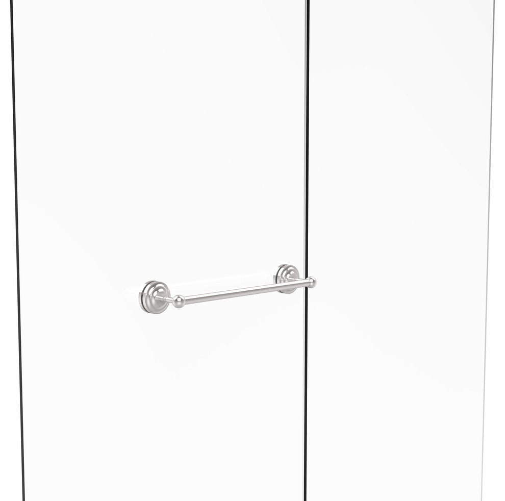Que New 18" Shower Door Towel Bar, Polished Chrome
