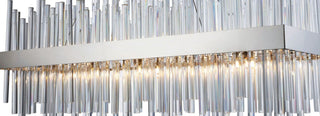 Elegant Lighting 3000G36 Dallas 20 Light 36"W Crystal Linear - Gold