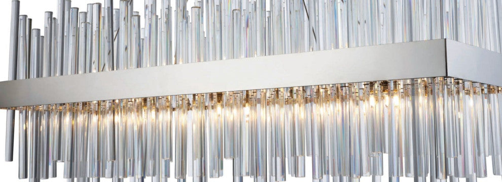 Elegant Lighting 3000G36 Dallas 20 Light 36"W Crystal Linear - Gold