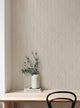 Woven Look Mixed Chevron Peel and Stick Vinyl Wallpaper, Warm Grey, 24"w X 108"h