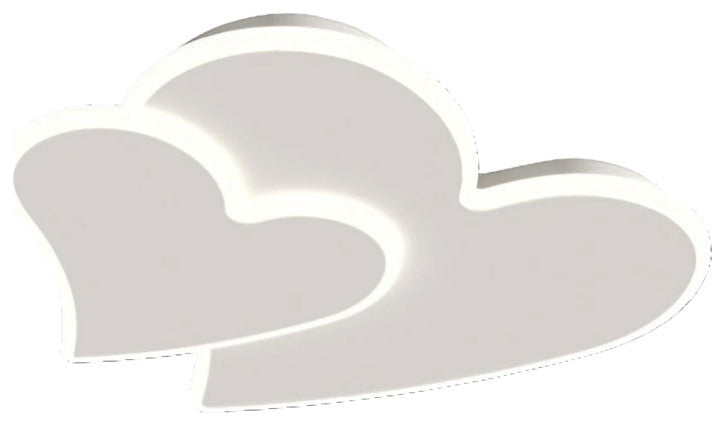 Volketswil | Acrylic Heart shaped LED Ceiling Light, 3 Colors No Remote