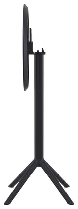 Sky Round Folding Bar Table 24" Black