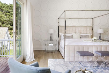 Thayer Velvet King Bed Bella White