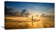 Pakpra with Fisherman at Sunrise, Landscape Canvas Art Print, 32"x16"