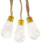 Kurt S. Adler 35-Light 7 Piece Super Bright LED Vintage Bulb Burlap Lights