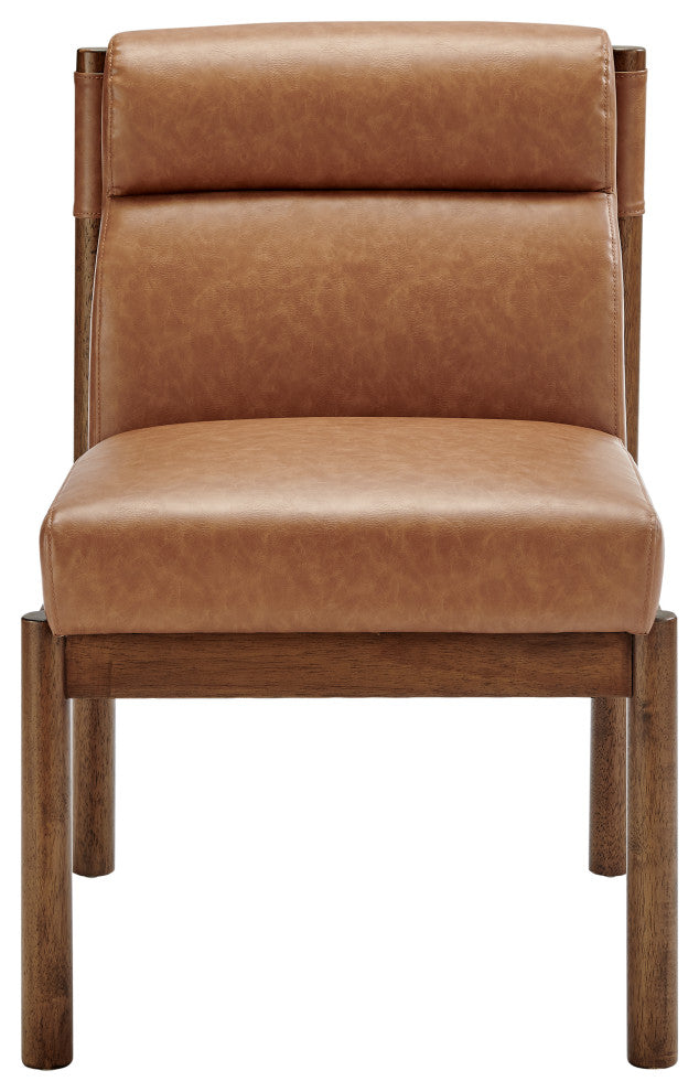 Micah Dining Side Chair, Vintage Cider, Faux Leather