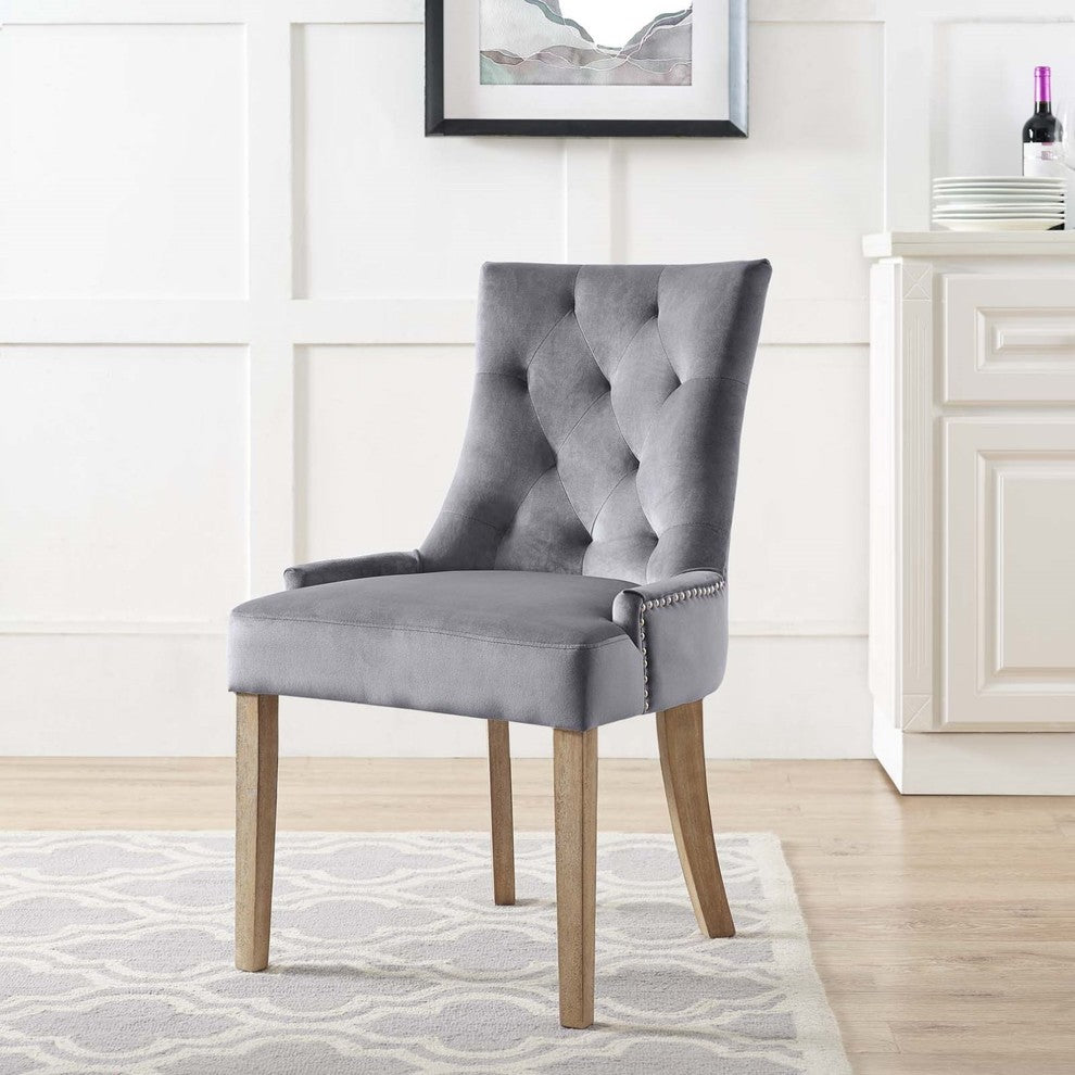 Modern Contemporary Urban Design Kitchen Room Dining Chair, Gray Gray, Fabric