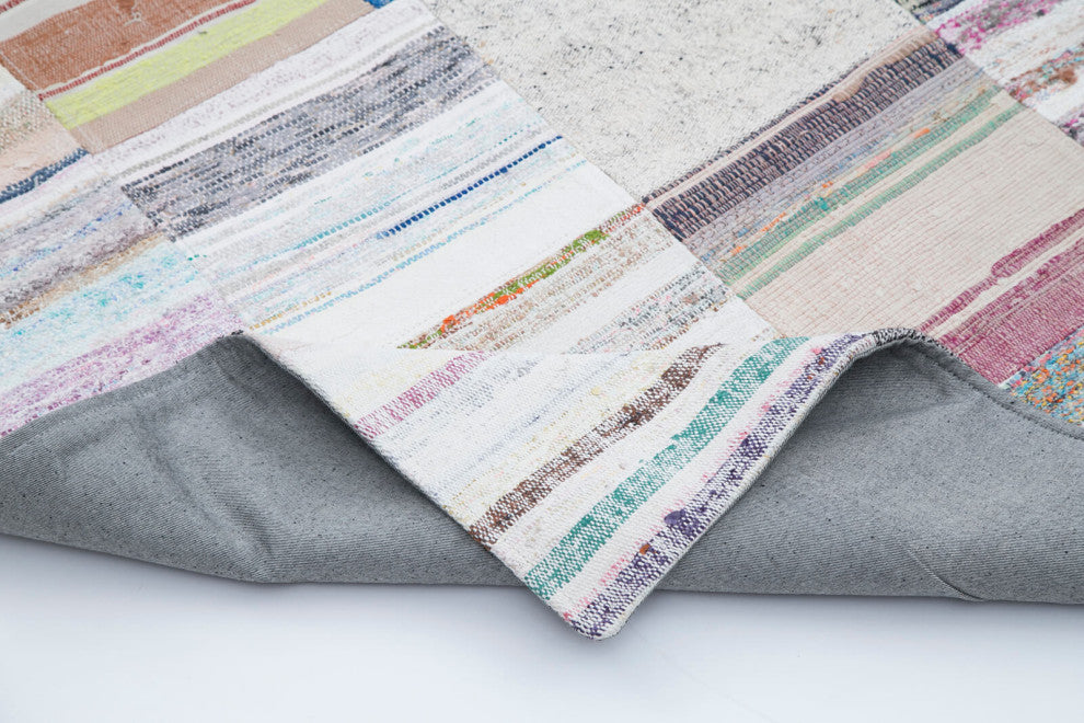 Rug N Carpet - Handmade Turkish 8' 2'' x 10' Contemporary Patchwork Kilim Rug