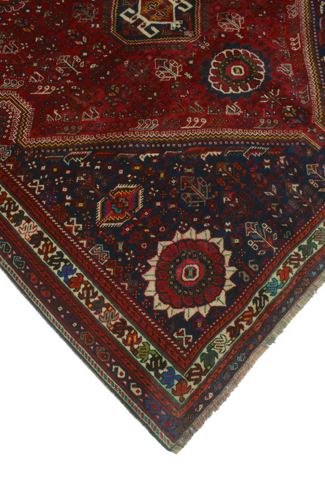 Fine Vintage Distressed Aiken Red Rug