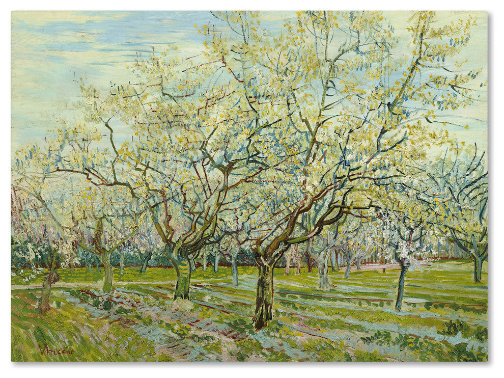 Van Gogh 'The White Orchard' Canvas Art, 19 x 14