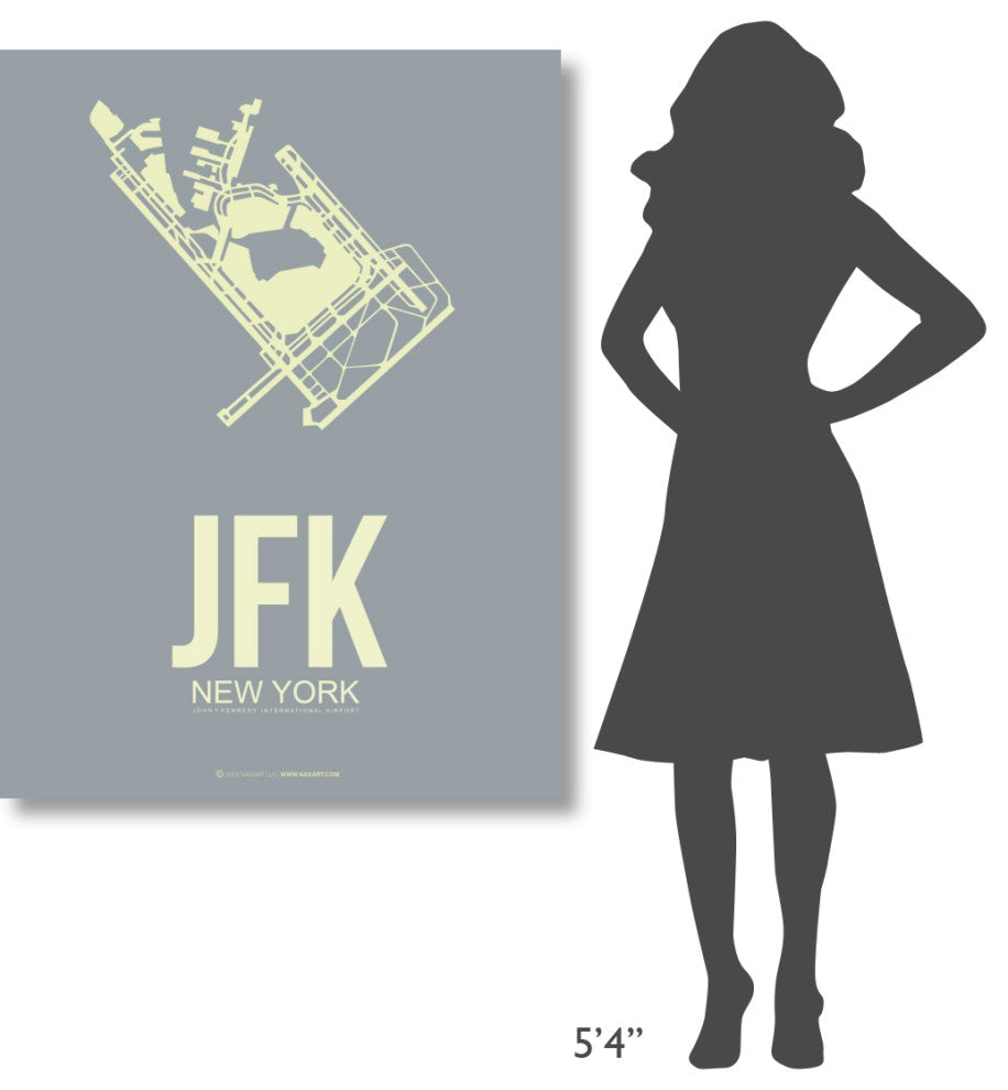 "JFK New York Poster 1" Fine Art Print