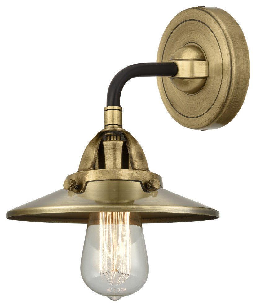INNOVATIONS 288-1W-BAB-M4-AB-LED 1-Light Sconce Black Antique Brass