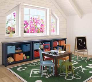 Playful Patterns Rug, Kid's Art, Green, 3'10"x5'4"