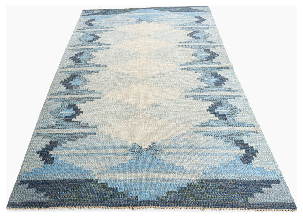 Vintage Swedish Scandinavian Area Rug, 4'6x6'10"