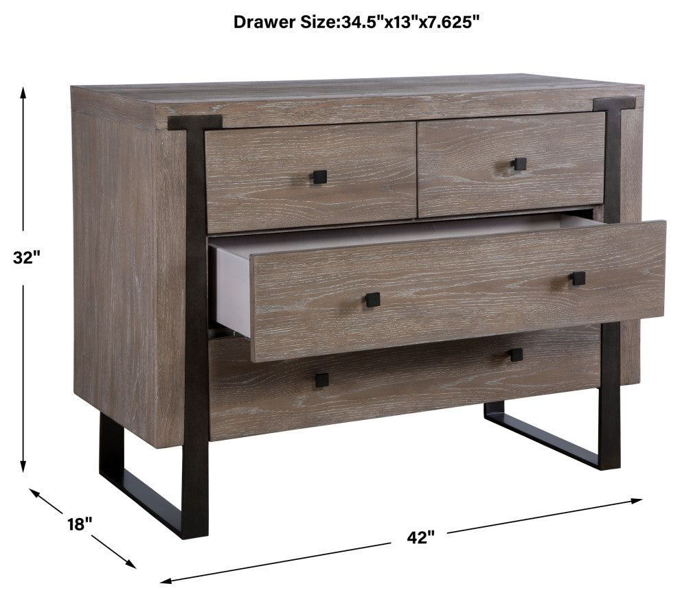Uttermost Gabriel Oak Accent Chest