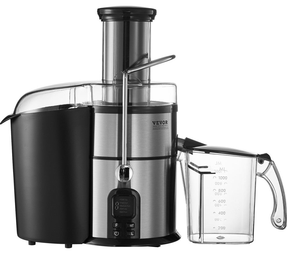 VEVOR Centrifugal Juicer Machine Fruits Vegetables Juice Extractor 850W 5 Speeds