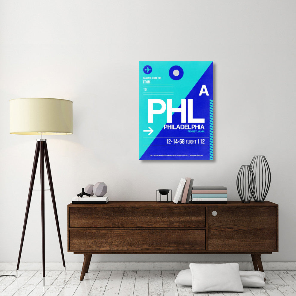 "PHL Philadelphia Luggage Tag 1" Fine Art Print