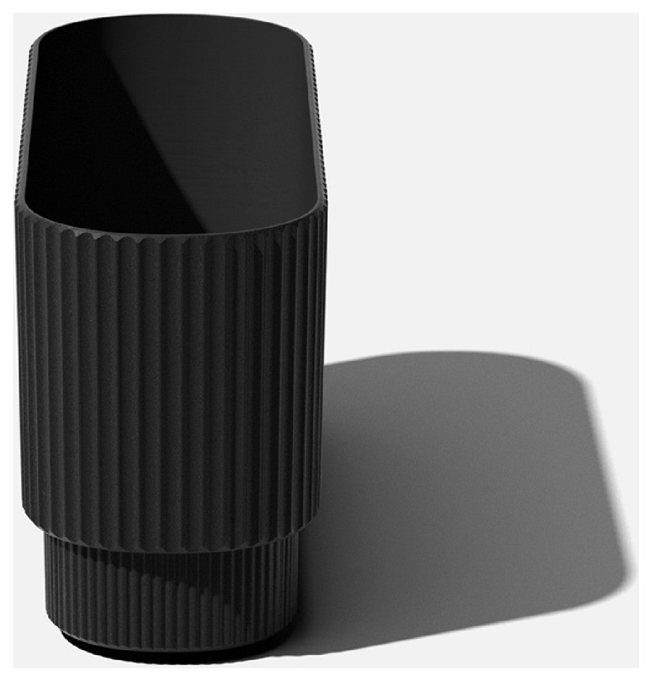 Veradek Demi Series Long 30" Planter, Black, 30 Inch, 1 Pack