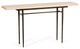 Wick 60" Console Table, Bronze Finish, Maple Natural Accents
