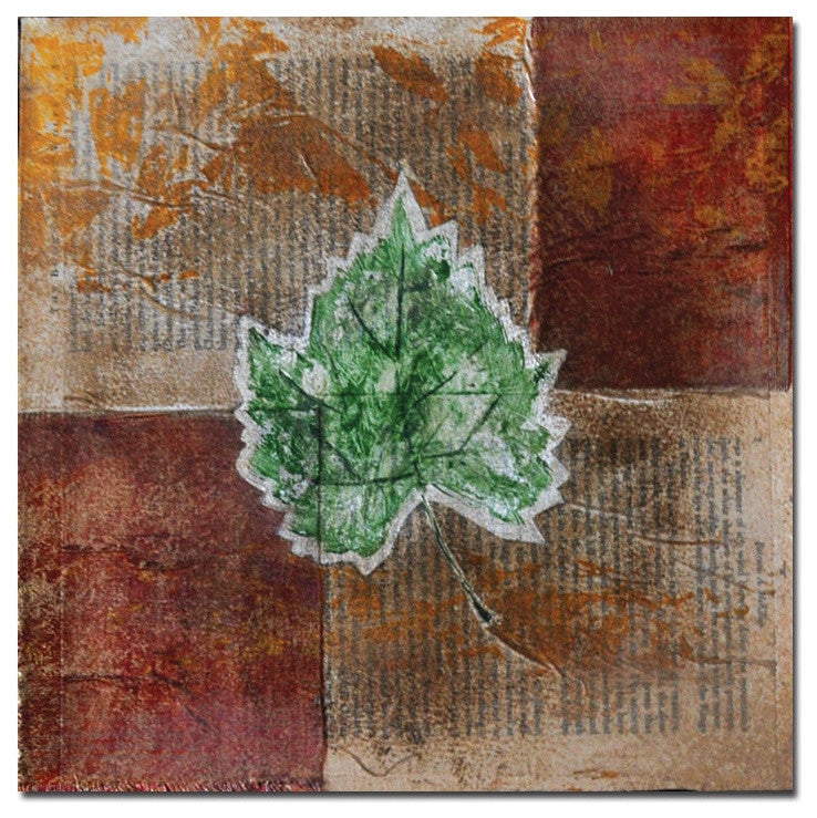 ''Rusty Leaf II'' Canvas Art by Nicole Dietz