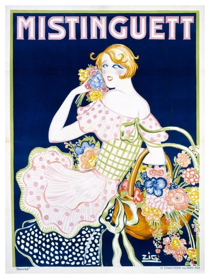 "Mistinguett" Digital Paper Print by Zig, 24"x32"