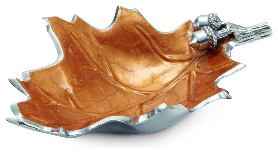 Oak Leaf 13" Bowl, Spice