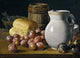 Tile Mural Still Life With Figs and Plums By Luis Egidio Melendez Ceramic, Matte