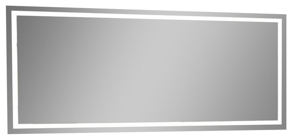 IB MIRROR Dimmable Lighted Bathroom Mirror Harmony 70"x32", Crystal Clear Mirror, 6000 K, Cold White