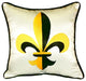 Fleur-de-lis Extra Large Zippered Pillow 22x22