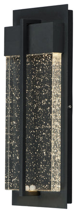 Maxim 56193 Cascade 16" LED Bubble Glass Wall Sconce - Black / Bubble Glass