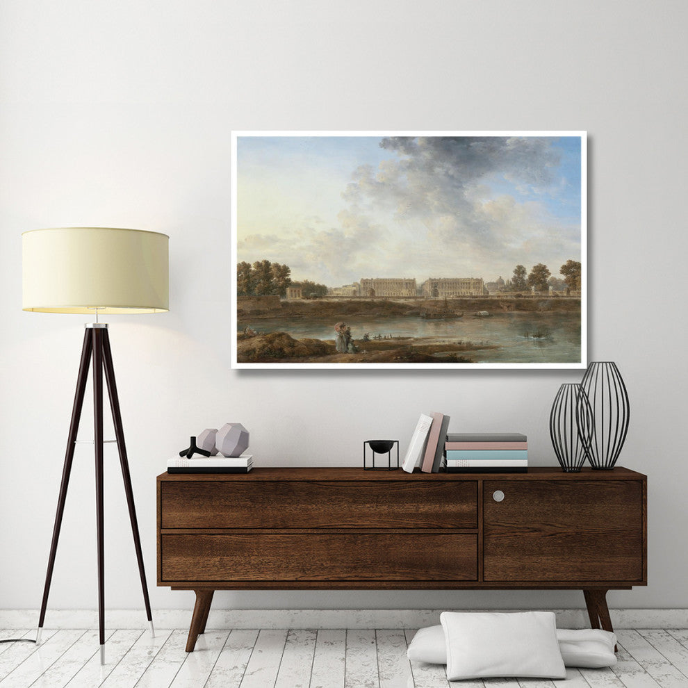 "A View of Place Louis XV" Print by Attributed to Alexandre-Jean Noel, 62"x42"