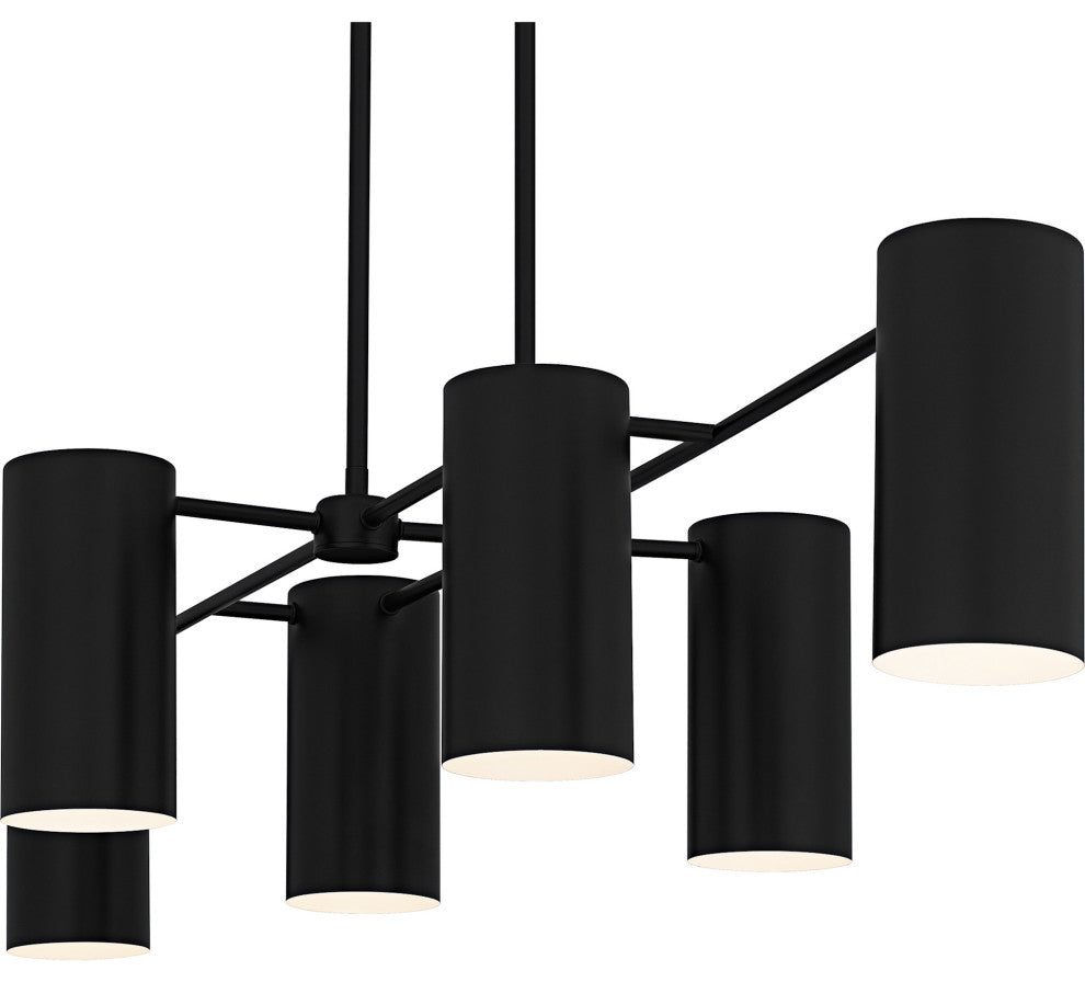 Quoizel FLD650 Foreland 6 Light 50"W Linear Chandelier - Brushed Gold