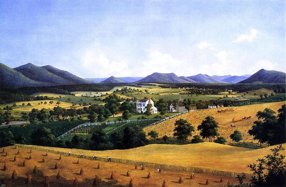 Edward Beyer Bellevue- The Lewis Homestead- Salem- Virginia Gallery Wrap Canvas