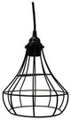 Cage Style Lampshade For Pendant Light Lamps, Black