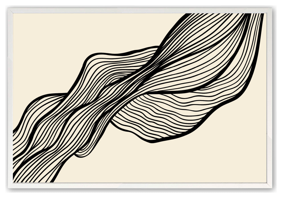 Opaque White 18" x 24" Bauhaus Wall Art Framed Print