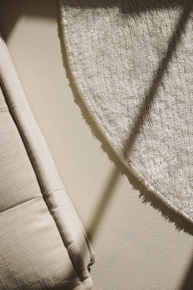 Woolable rug Round Natural