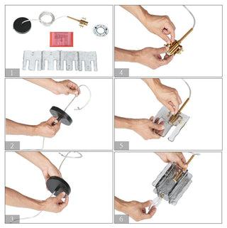 LNC Tucana Polished Gold Matte Black Modern Pendant Light, Textured Glass, 1-Light