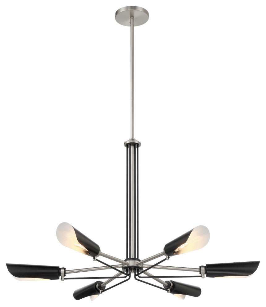 George Kovacs P1696-691, Turbine, 1-Light Light Chandelier
