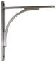 Large Iron Shelf Bracket, Antique Nickel