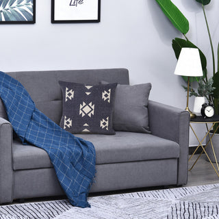 Southwestern Decorative Denim Geometric 20" x 20" Throw Pillow