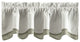 Plaza Stripe 58"x15" Bradford Valance, Sage