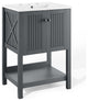 Steam 24" Bathroom Vanity - Gray White